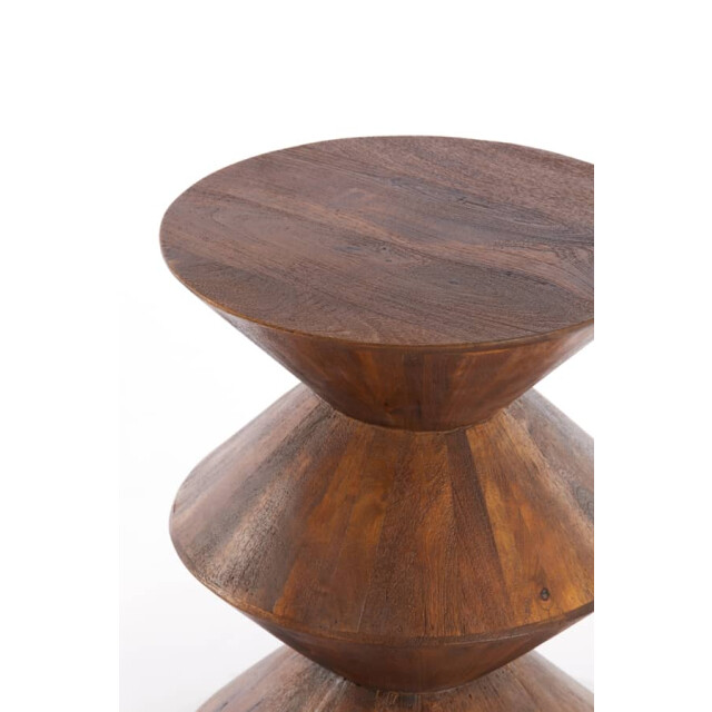 Light & Living Bijzettafel mangohout larus Ø 40 x 50cm 6783684 large