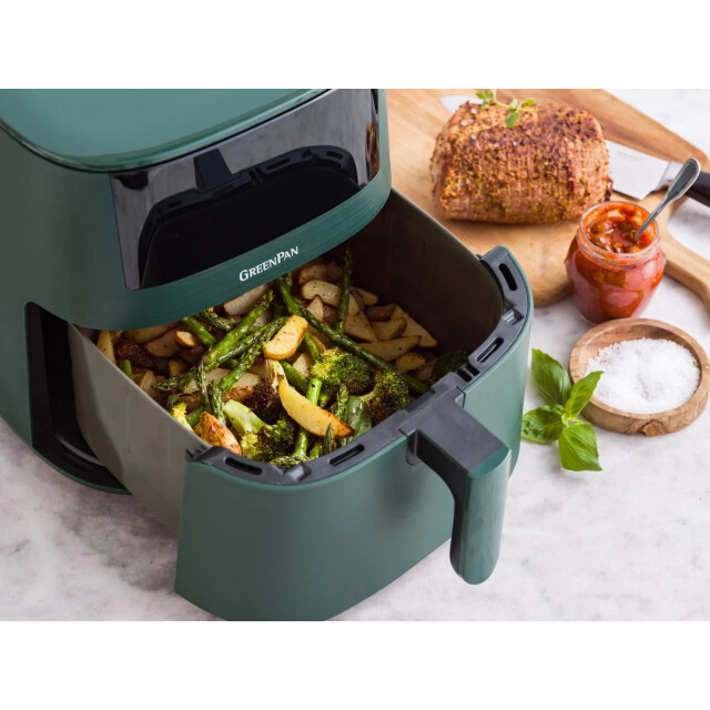 Greenpan Bistro xl airfryer 7,2l pfas vrij pine green CC008959-001 large