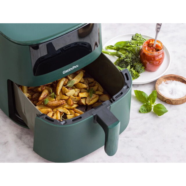 Greenpan Bistro xl airfryer 7,2l pfas vrij pine green CC008959-001 large