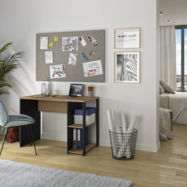 CaliCosy Industrieel bureau met planken l107 cm soan 2930264 large