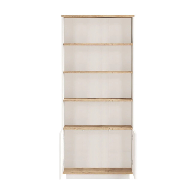 CaliCosy Boekenkast met 2 deuren en 4 legplanken in atlantisch-den en wit h168,3 cm 3178373 large