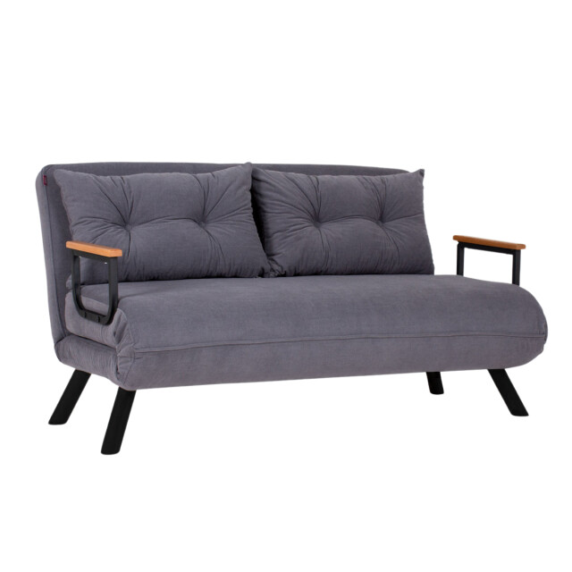 CaliCosy Slaapbank voor 2 personen in stof met metalen poten l133 cm sando 3178533 large