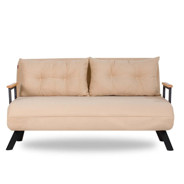 CaliCosy Slaapbank voor 2 personen in stof met metalen poten l133 cm sando 3178534 large