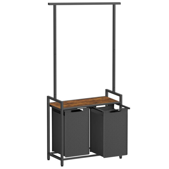 CaliCosy Opbergmeubel voor badkamer met geïntegreerde wasmand h175 cm 2929523 large