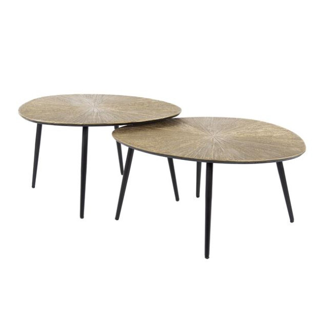 Hoyz salontafel set-2 organisch ray brons/goud metaal 3171147 large