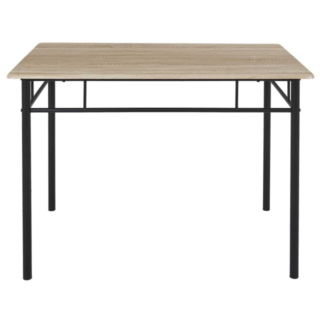 Home Deco Factory Eettafel-set loka met 4 stoelen 110x76x70cm /zwart 3178566 large
