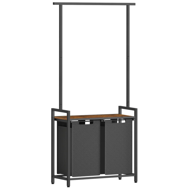 CaliCosy Opbergmeubel voor badkamer met geïntegreerde wasmand h175 cm 2929523 large
