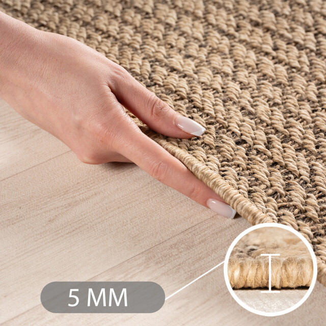 Muratap Timber style buitenkleed – indoor & outdoor, jute-look vloerkleed, 3178467 large