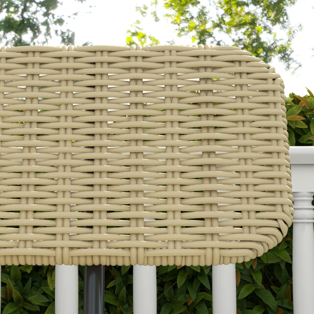 4goodz Outdoor bank voor 2 personen polyrattan met metalen frame 3178568 large