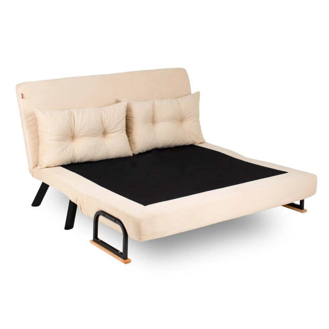 CaliCosy Slaapbank voor 2 personen in stof met metalen poten l133 cm sando 3178534 large