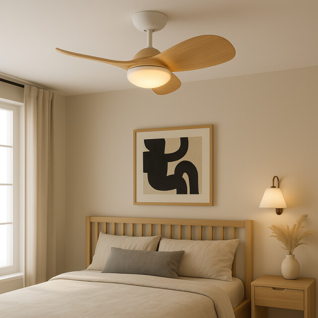 Cool Breeze Plafondventilator olivia met verlichting Ø76cm 6 snelheden afstandsbediening wit 2907005 large