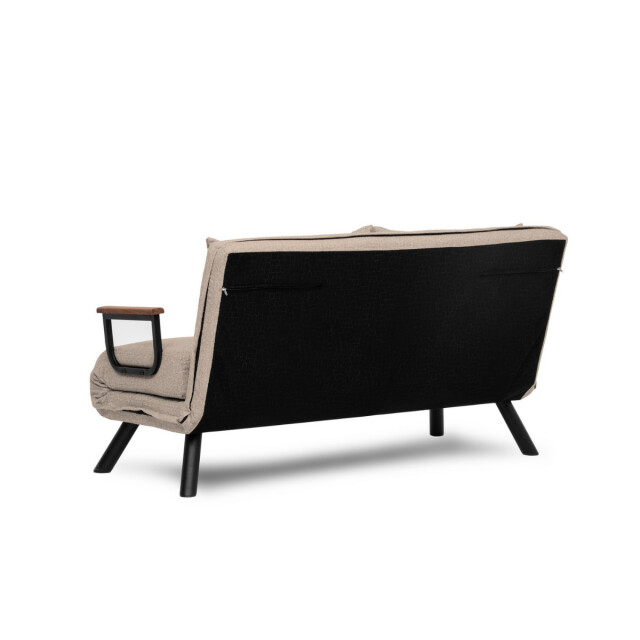 CaliCosy Slaapbank voor 2 personen in stof met metalen poten l133 cm sando 3178541 large