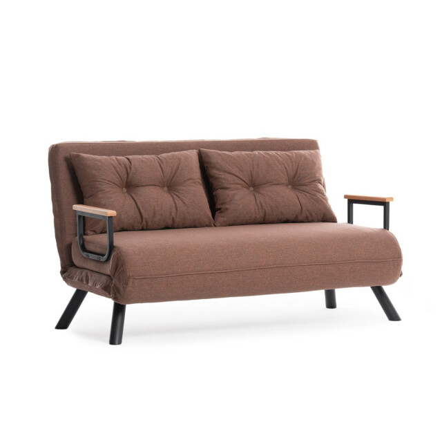 CaliCosy Slaapbank voor 2 personen in stof met metalen poten l133 cm sando 3178542 large