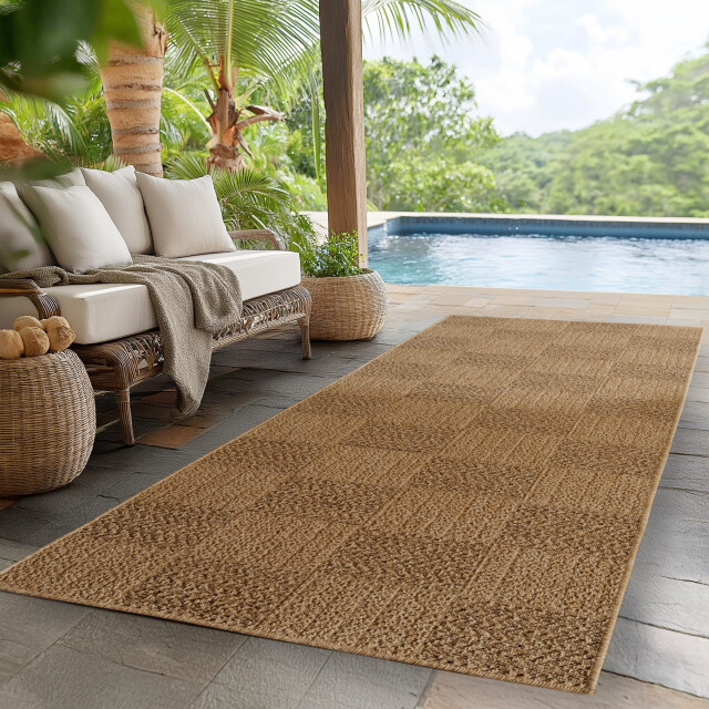 Muratap Timber lorium buitenkleed – indoor & outdoor, jute-look vloerkleed, 3178459 large