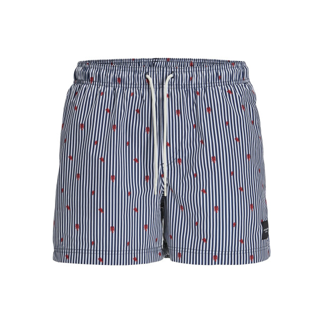 Jack & Jones Heren zwemshort jpstmaui jjswim gestreept kreeft 12272933-Navy Blazer large