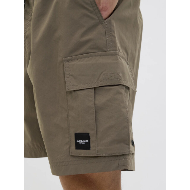 Jack & Jones Heren zwemshort jpstnaxos cargo effen donker 12272989-Major Brown large