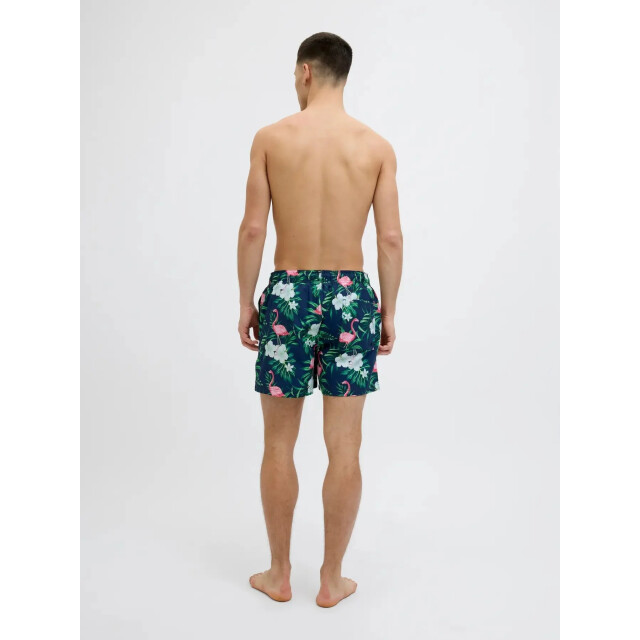 Jack & Jones Heren zwemshort jpstmaui flamingo print blauw 12272809 large