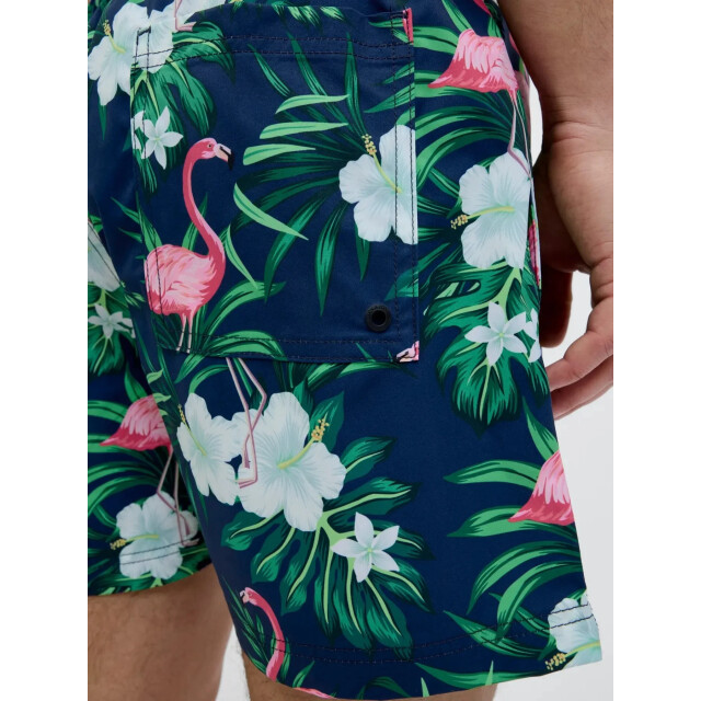 Jack & Jones Heren zwemshort jpstmaui flamingo print blauw 12272809 large