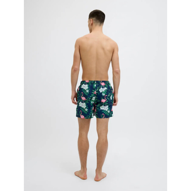 Jack & Jones Heren zwemshort jpstmaui flamingo print blauw 12272809 large