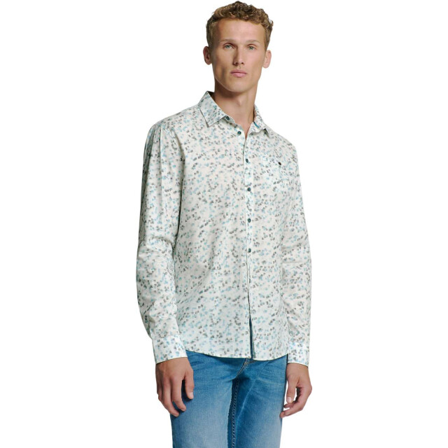 No Excess Shirt stretch allover printed ice 27430111-151 large