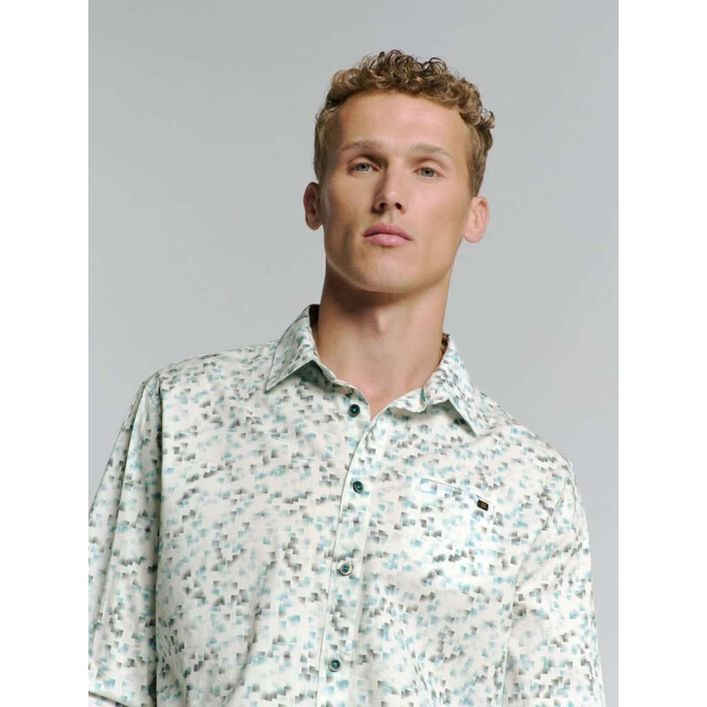 No Excess Shirt stretch allover printed ice 27430111-151 large