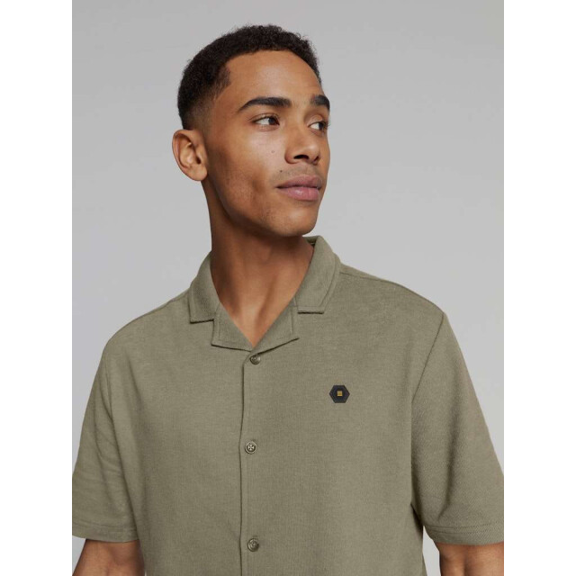 No Excess Shirt short sleeve jersey revers co dark moss 27420384-186 large