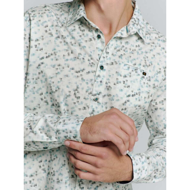 No Excess Shirt stretch allover printed ice 27430111-151 large