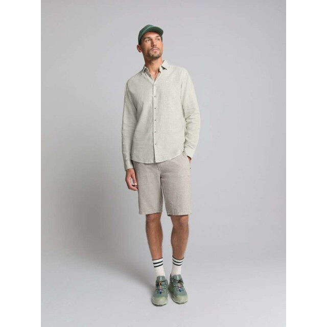 No Excess Shirt verical small stripes with li green 27470223-050 large
