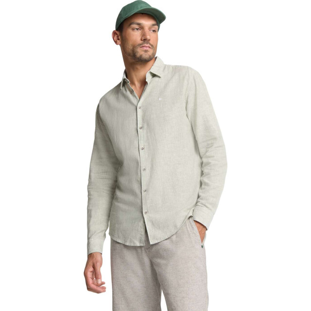 No Excess Shirt verical small stripes with li green 27470223-050 large