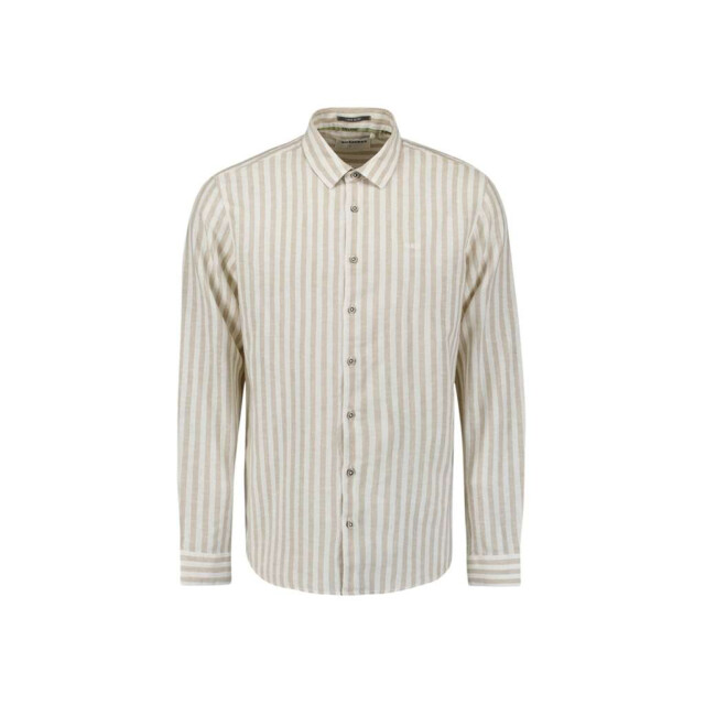 No Excess Shirt verical big stripes with line light desert 27470224SN-310 large