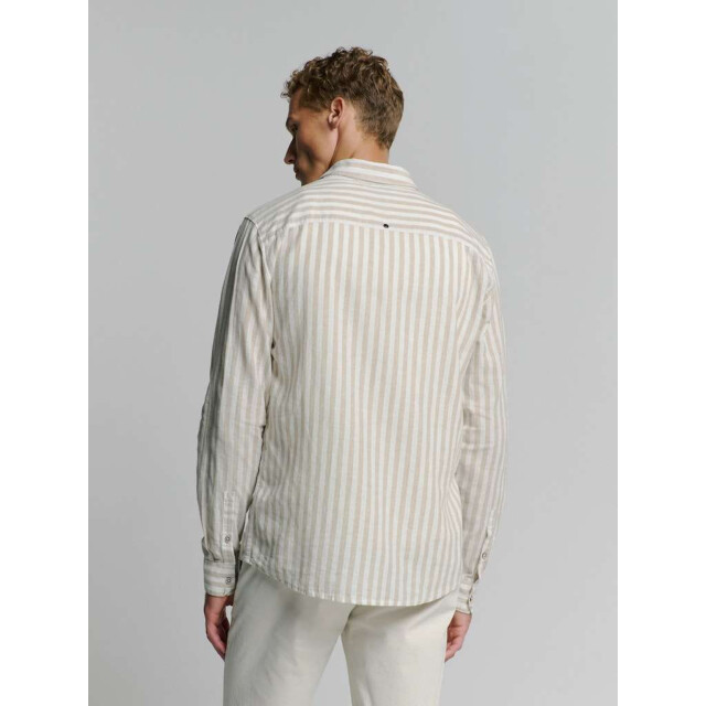 No Excess Shirt verical big stripes with line light desert 27470224SN-310 large