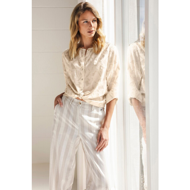 Poools Blouse 513133- 513133-creme large