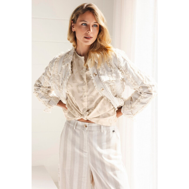 Poools Blouse 513133- 513133-creme large