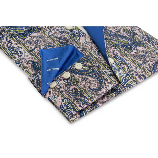 Circle of Gentlemen Julien allover print overhemd in stretch kwaliteit 231-20004-234- large