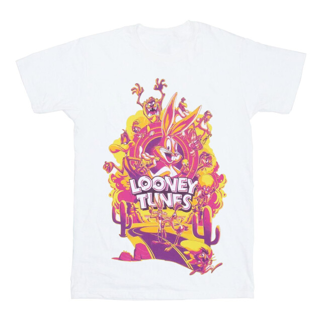 Li-cense Looney tunes unisex volwassen warner bros 100e verjaardag t-shirt UTHE1759_white large