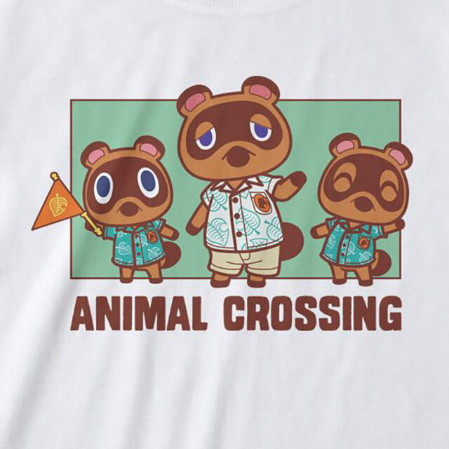 Li-cense Animal crossing dames nook family fitted t-shirt UTHE641_white large