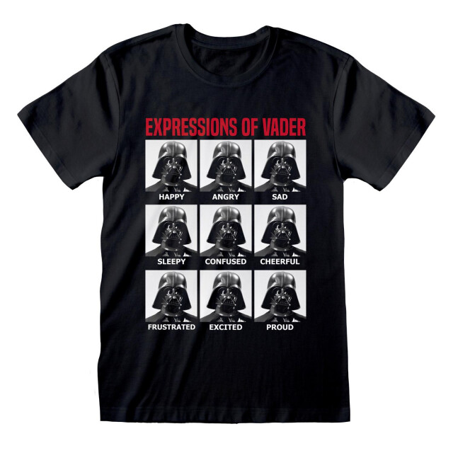 Li-cense Star wars unisex volwassen uitdrukkingen van vader t-shirt UTHE488_black large