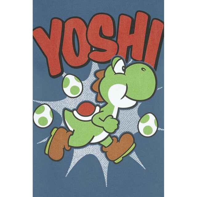 Li-cense Super mario vrouwen/dames yoshi t-shirt UTHE352_blue large