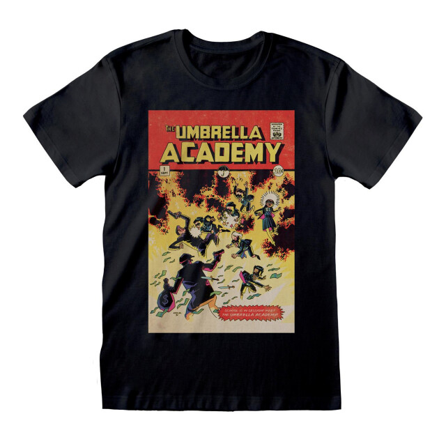 Li-cense The umbrella academy unisex volwassenen stripcover t-shirt UTHE493_black large
