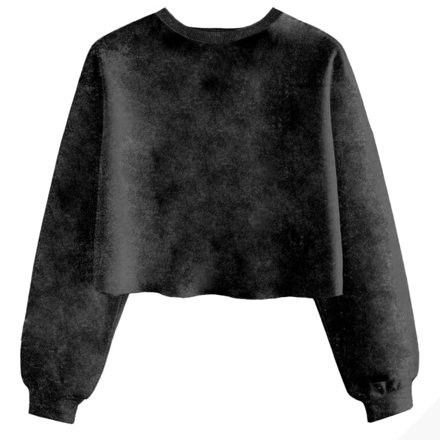 Li-cense Harry potter dames zweinstein sterrenbeeld acid wash crop sweatshirt UTHE767_black large