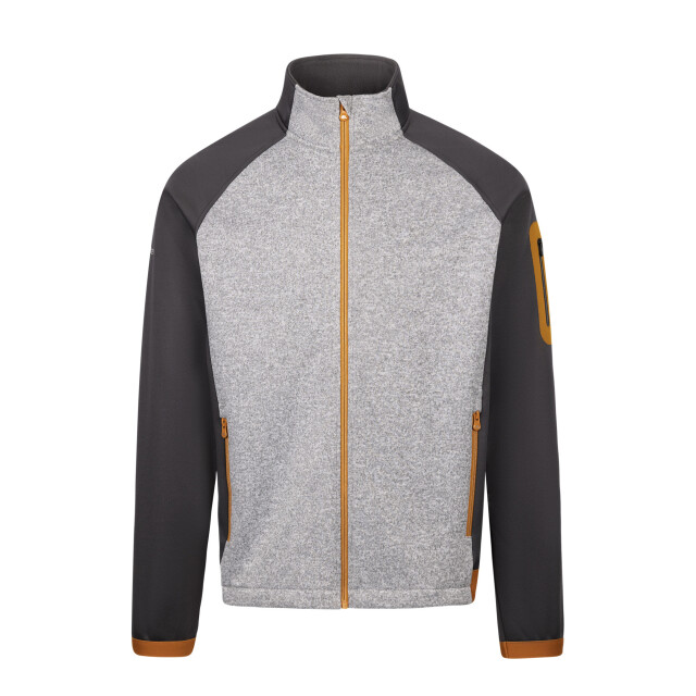 Trespass Heren at300 foxearth full zip fleecejack UTTP6858_greymarl large