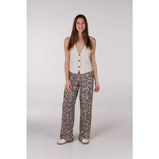 Jansen Amsterdam Romana broek wa429 long wide sand WA429 large