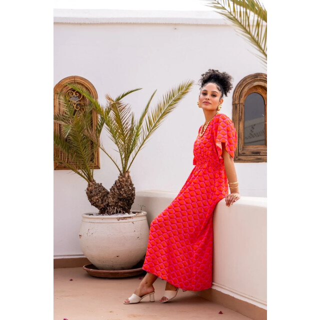 Geisha 57092-20 220 dress coral/pink 57092-20 220 large
