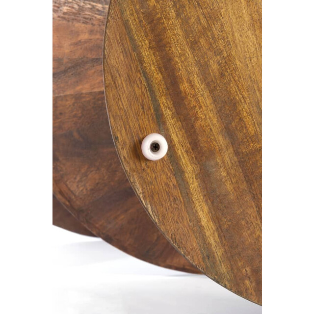 Light & Living Bijzettafel mango-hout larus Ø 45 x 60cm 6783784 large