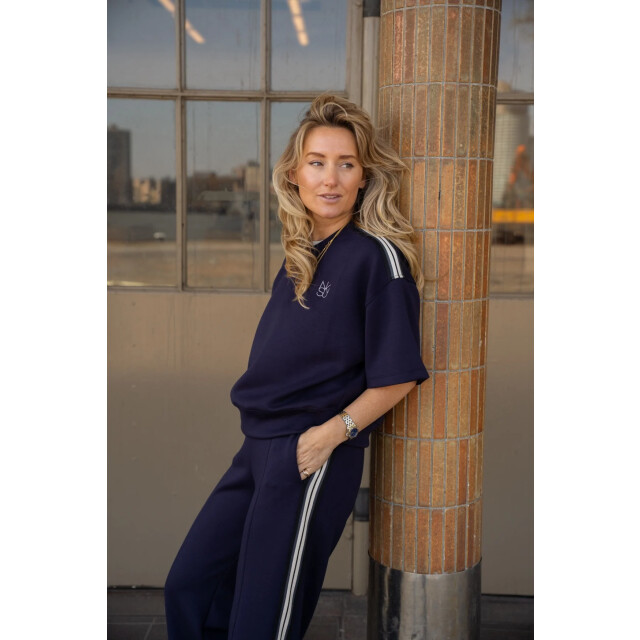 Nukus Nks01105 70 lotte pullover scuba tape (tt) navy NKS01105 70 large