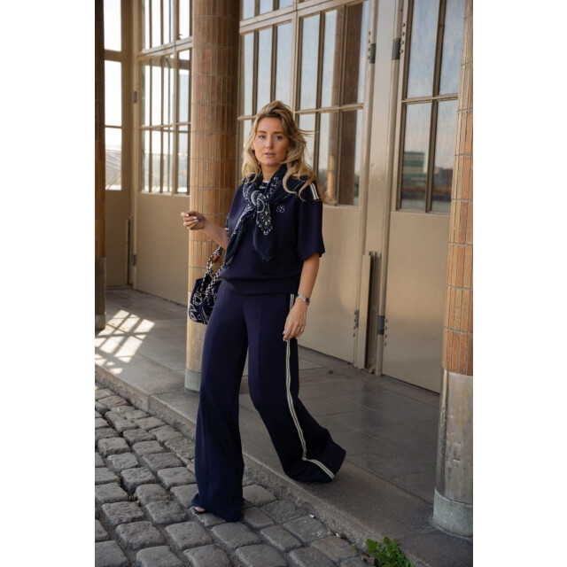 Nukus Nks01105 70 lotte pullover scuba tape (tt) navy NKS01105 70 large