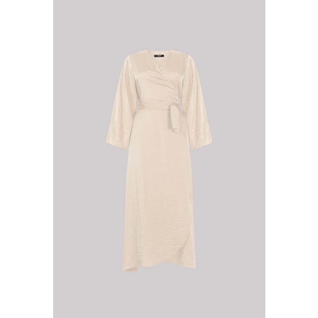 Jansen Amsterdam Sil jurk sq 567 wrap long sand SQ 567 large