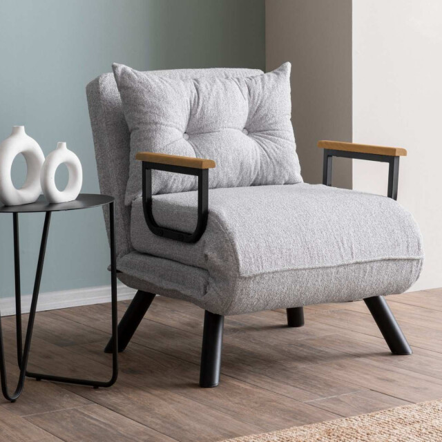 CaliCosy Converteerbare fauteuil in badstof met metalen poten l67 cm sando 3178546 large