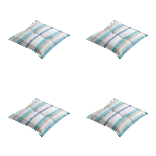 Madison zitkussen righe azure ca. 50x50 cm set van 4 3083298 large