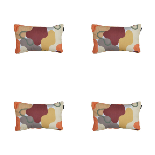 Madison sierkussen grafi bordo ca. 30x50 cm set van 4 3083117 large